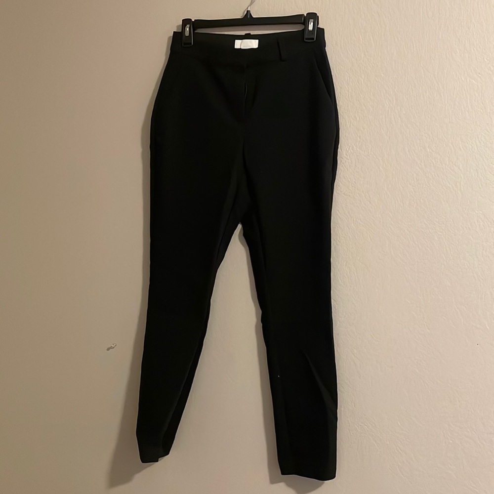 Size 4 Black straight leg trousers